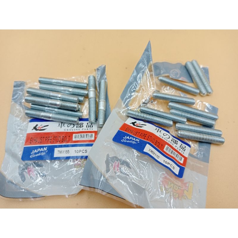 Exhaust Pipe Stud Bolt xrm110/Tmx per pieces Shopee Philippines