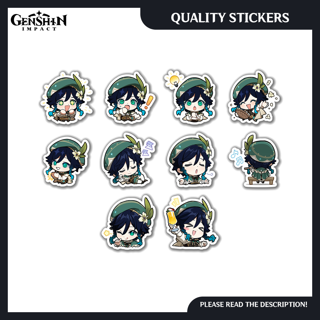 Venti - Genshin Impact Emoji Stickers | Shopee Philippines