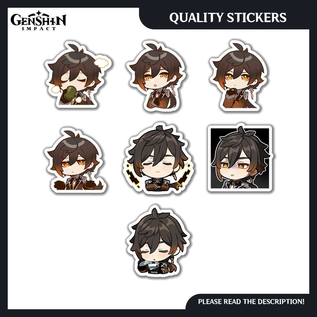 Zhongli Genshin Impact Emoji Stickers Shopee Philippines