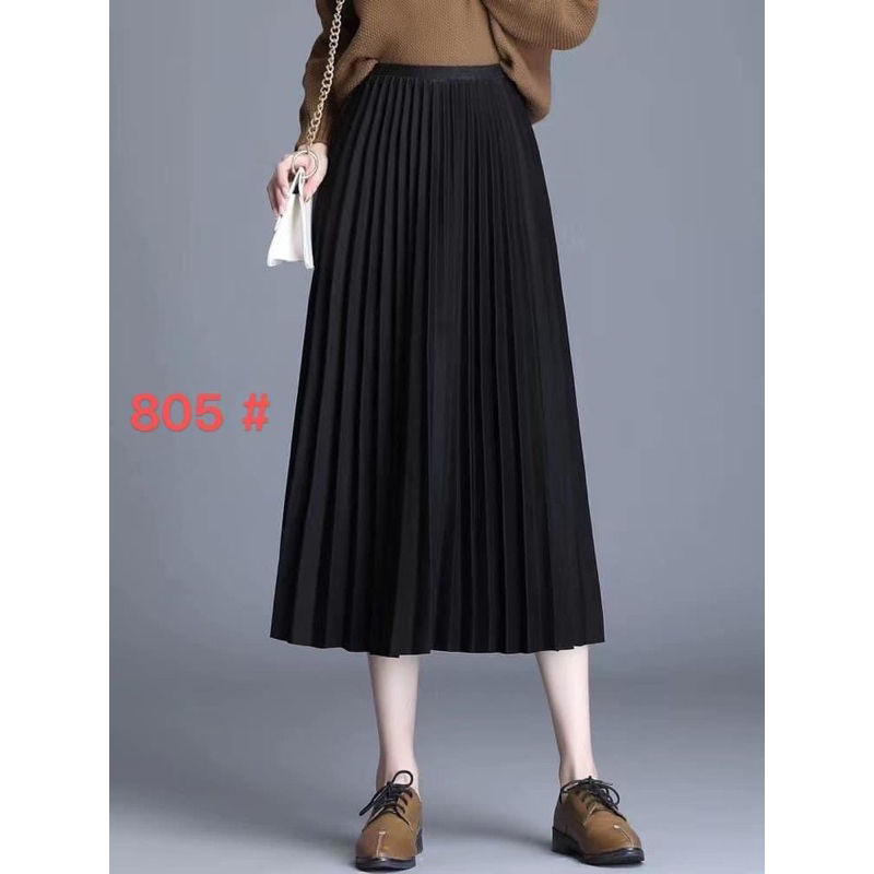 New latest fashionable and korean design plain pleated skirt(Tack in ...