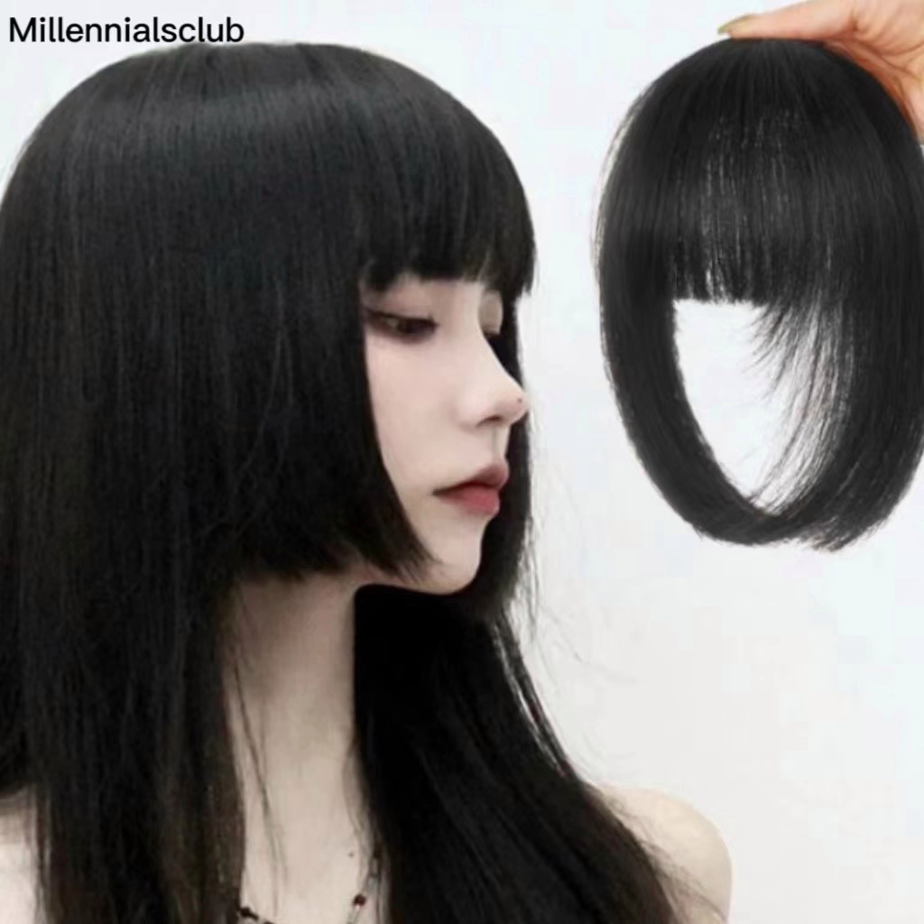 Princess Cut Bangs Cosplay Cute Realistic Hairstyle Triple Cut Aligned Wig Piece Mc Shopee 5269