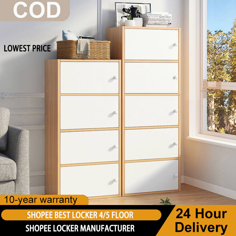 COD 4/5 Layers Wood Cabinet Storage Cabinet Bookshelf Bookcase Cabinet ...