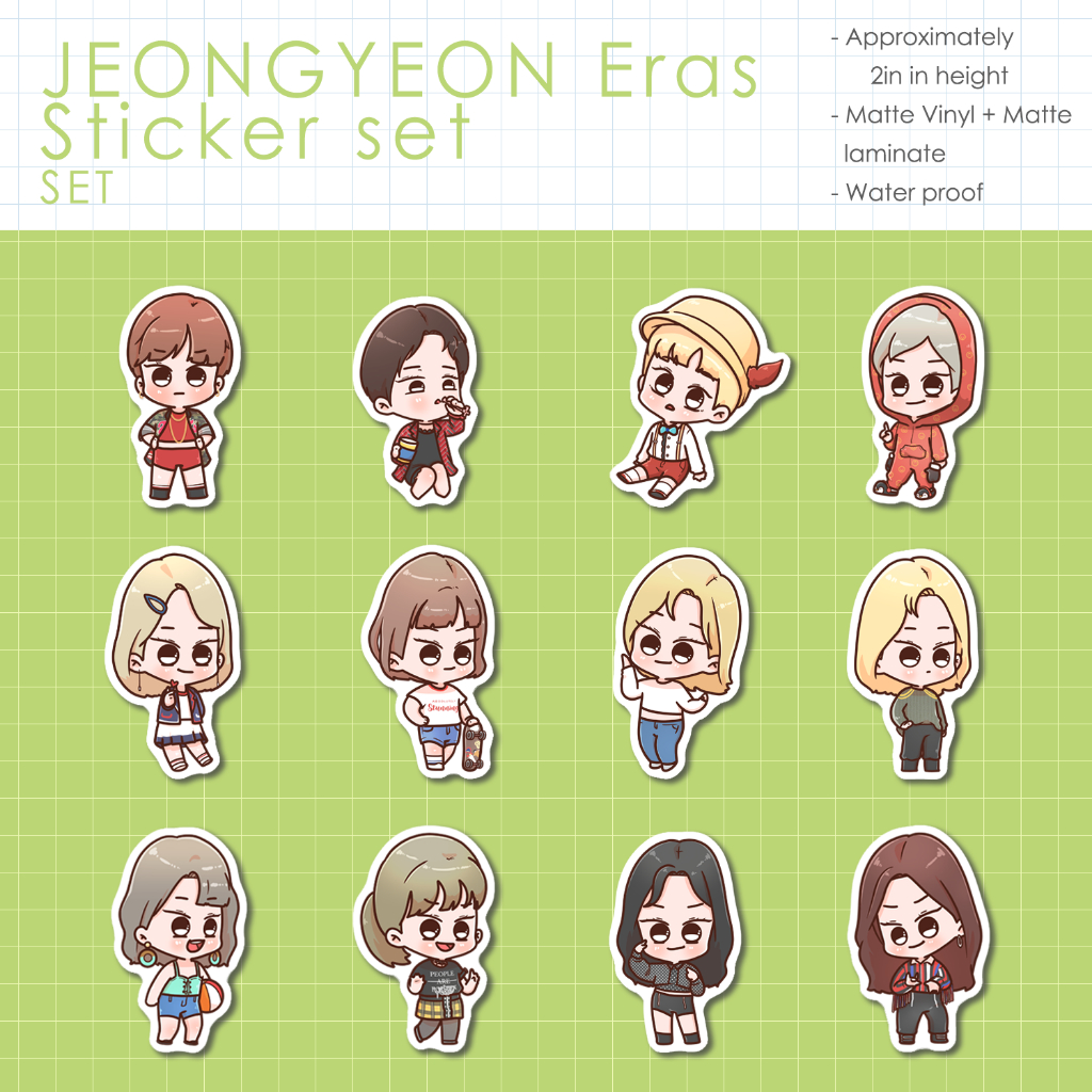 (SET) JEONGYEON Eras LOA - SMF sticker set | Shopee Philippines