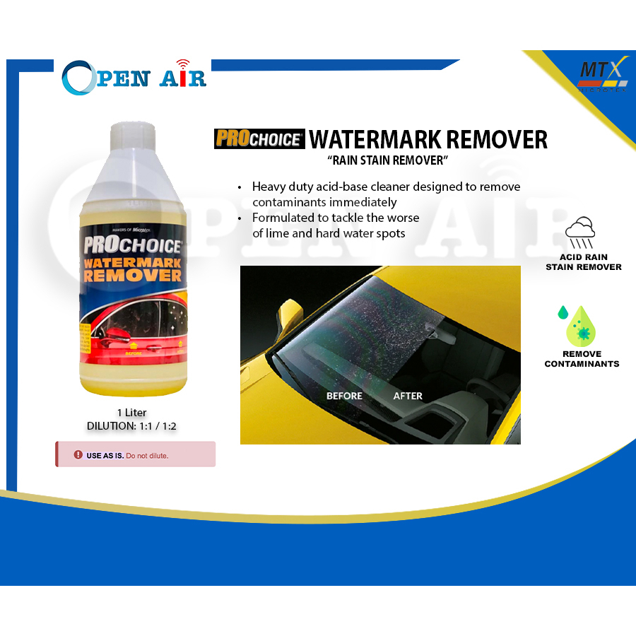 Microtex Car Care Prochoice Glass Watermark Acid Rain Stain Remover