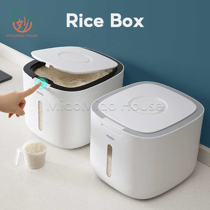 Rice Storage Container Box Insect-proof Moisture-proof Sealed Organizer ...