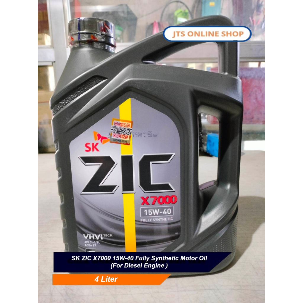 SK ZIC X7000 15W-40 Fully Synthetic Motor Oil( For Diesel Engine ...