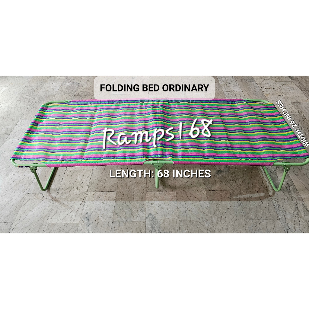 Folding Bed Marigold Heavy Duty Nylon Folding Bed Shopee Philippines