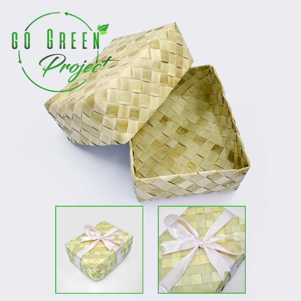 30pcs 6x8x3 Pandan Gift Box / Tampipi / Pandan Box Storage / Packaging ...