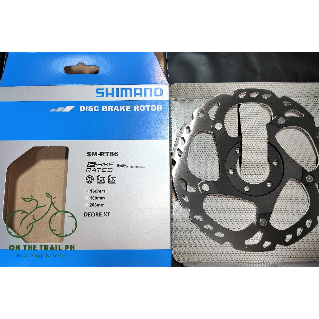 SHIMANO Deore XT RT86 Ice Tech 6 Bolt Disc Rotor - 160 180 OR 203 mm ...