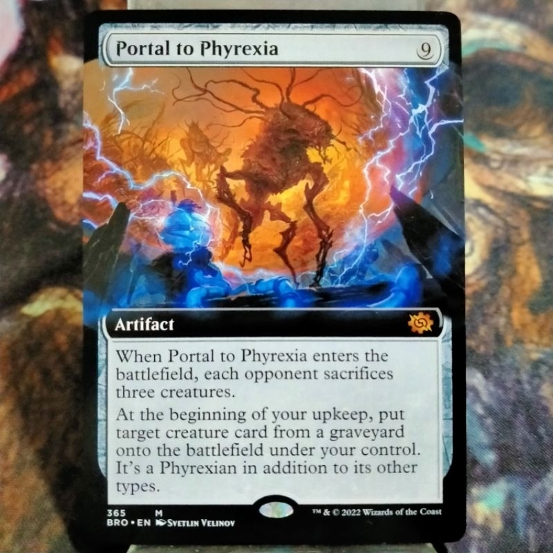 MTG Magic Pr0xy Playtest Card Portal to Phyrexia Borderless 5⭐ German