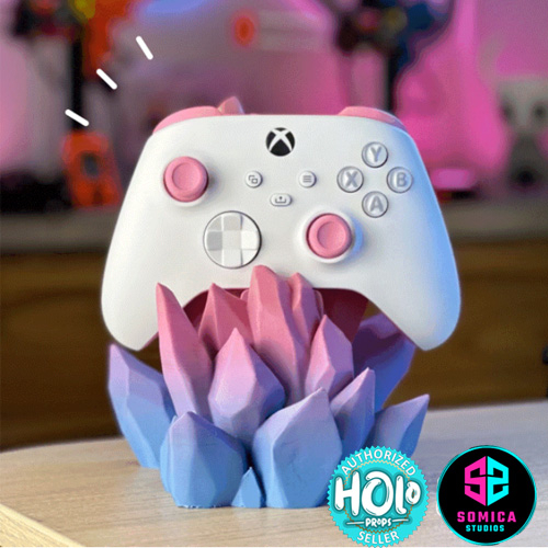 Crystal Controller Stand for PlayStation, Xbox, & Nintendo Switch Pro