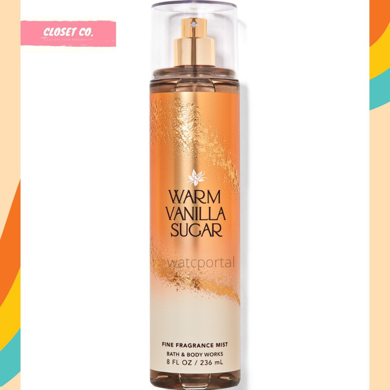 Bath & Body Works Warm Vanilla Sugar Fine Fragrance Mist 236ml | Shopee ...