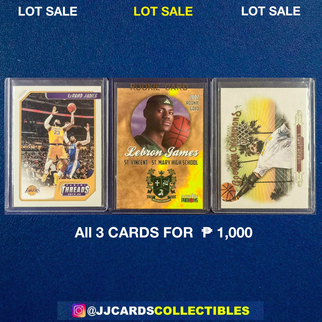 Lebron James NBA Cards in Top Loader All 3 CARDS FOR ₱ 1,000 Shopee