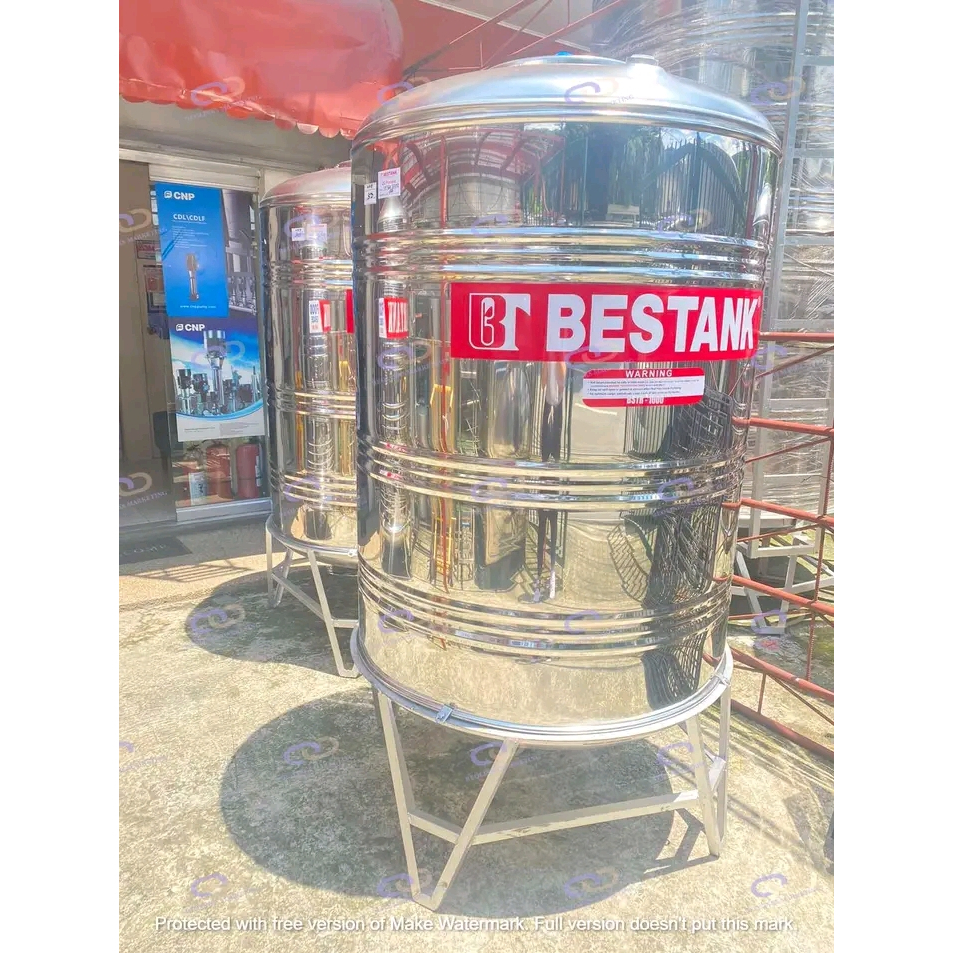Bestank stainless steel vertical 2000 liters water tank Shopee