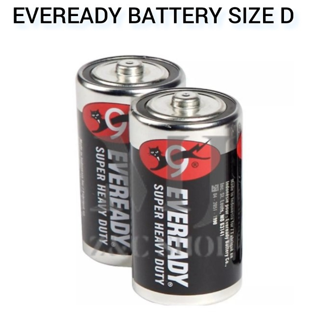 Eveready D Super Heavy Duty Battery 2pcs Per Pack Shopee Philippines 3443