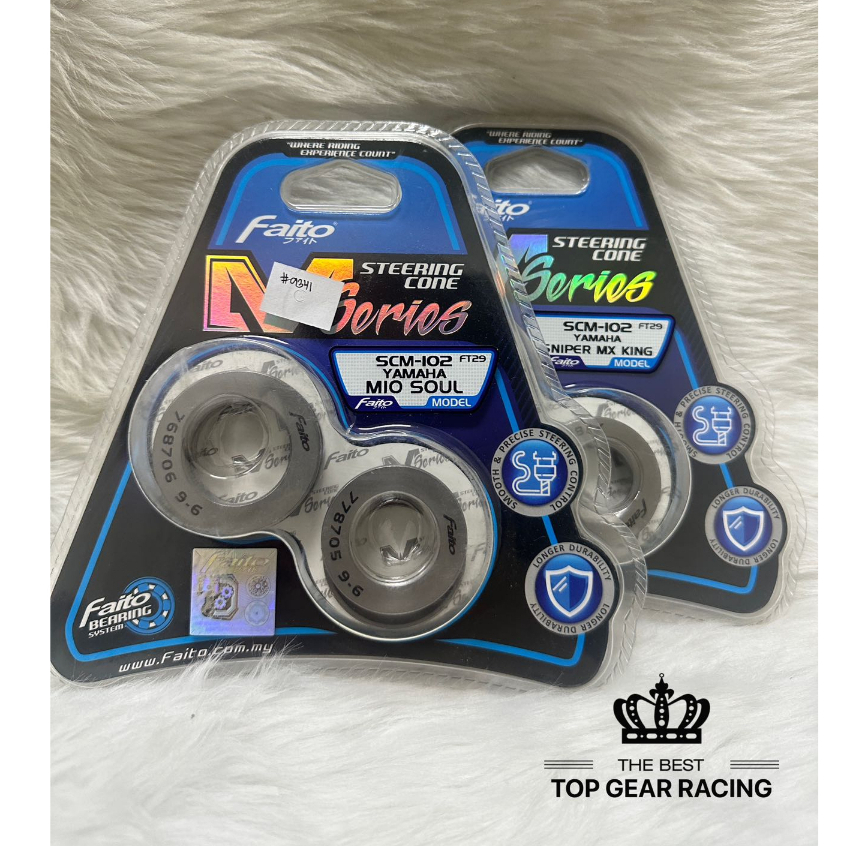 FAITO STEERING BALL (BALL RACE) TEFLON MIO/SNIPER Faito Steering Cone ...