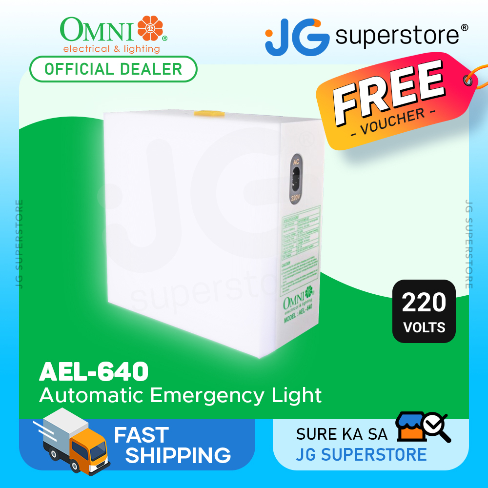 OMNI AEL640 LED 220V Rechargeable Square Automatic Emergency Light