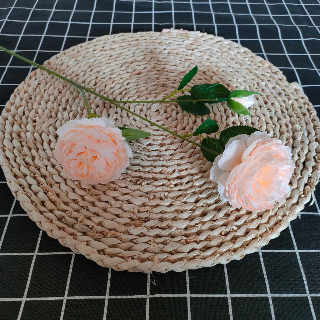 DIY Artificial Peony Artificial Rose 3Heads Rose Artificial Flower ...