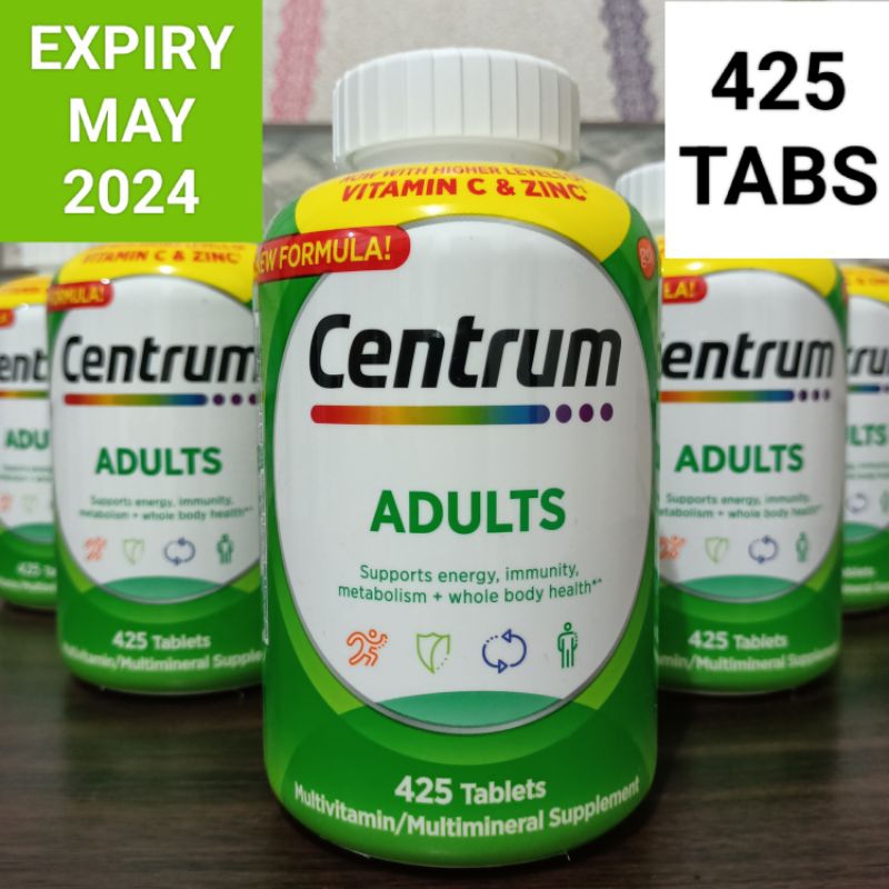 Centrum Adults Multivitamin/Multimineral (425 Tablets) EXPIRY MAY 2024