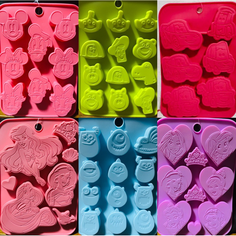 DISNEY character silicon molds chocolate molds mickey mouse princess