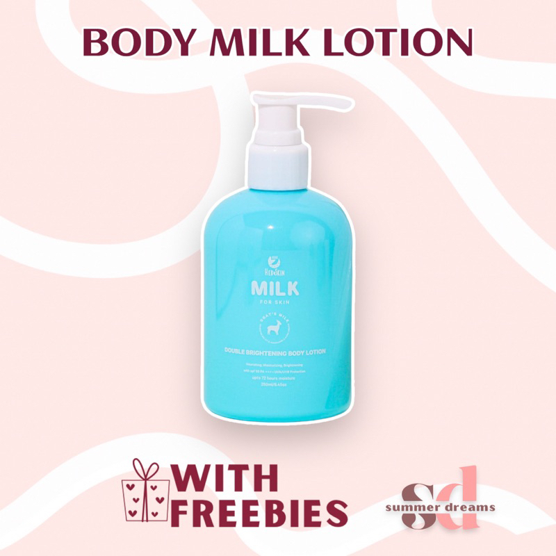 HERSKIN Milk Lotion with Goat's Milk for Skin Double Brightening 250ml ...