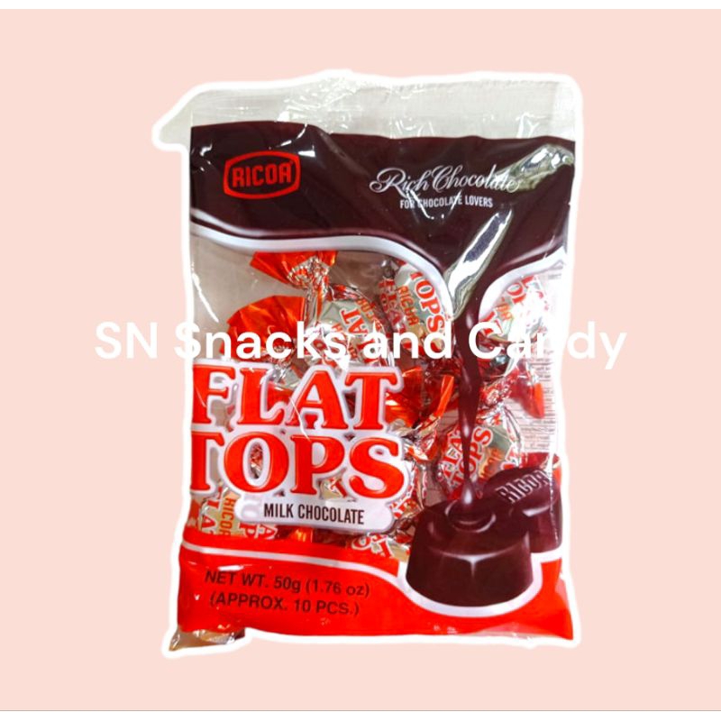 SN Flat Tops Curly Tops Milk Chocolate (10pcs/50g) Batang 90s