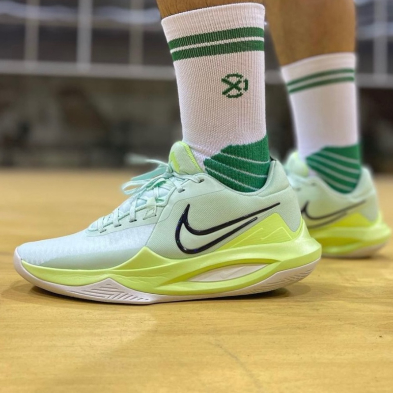 Precision 6 Mint Green Sports Basketball Shoes For Men OEM Quality With