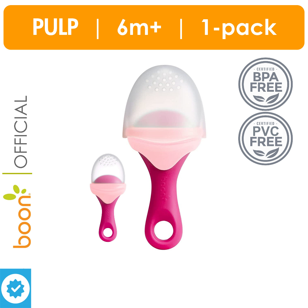 Boon PULP silicone feeder- Pink