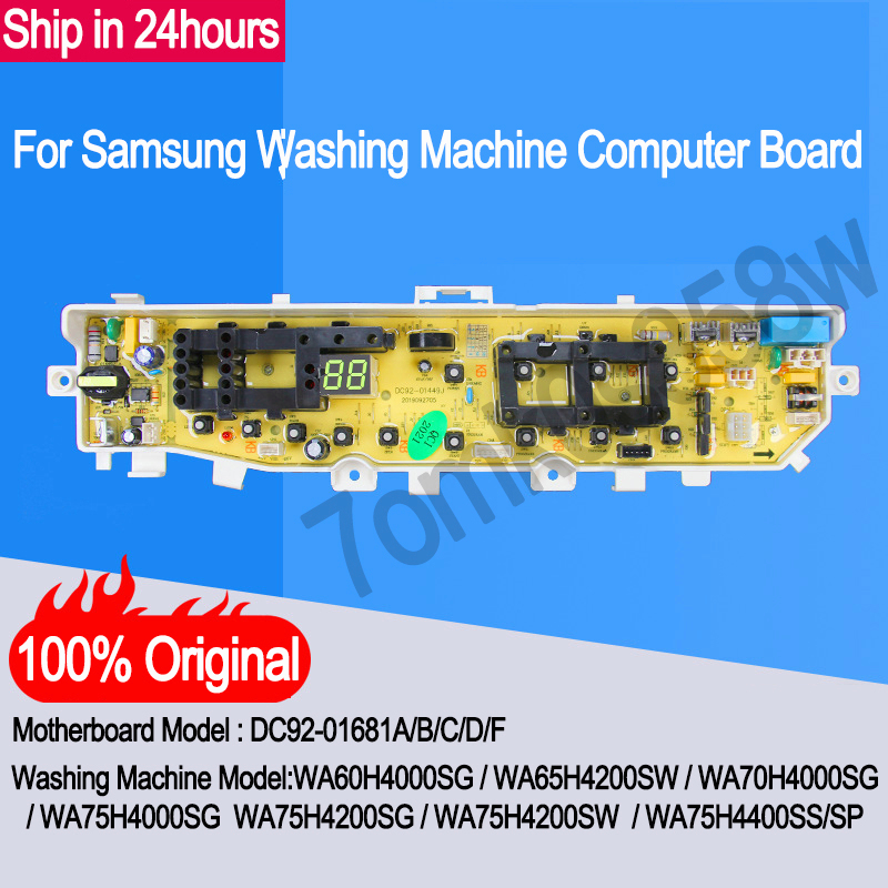 ORIGINAL NEW For Samsung Washing Machine Computer Board DC92-01681A/B/C ...