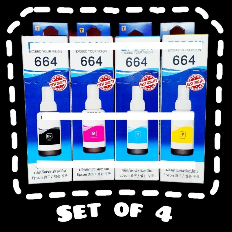 664 Ink Color Bundle (Set of 4) premium | Shopee Philippines