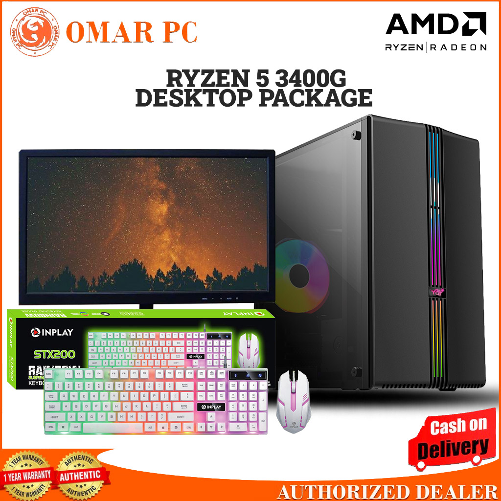 Gaming ryzen 5 3400g recognized desktop pc