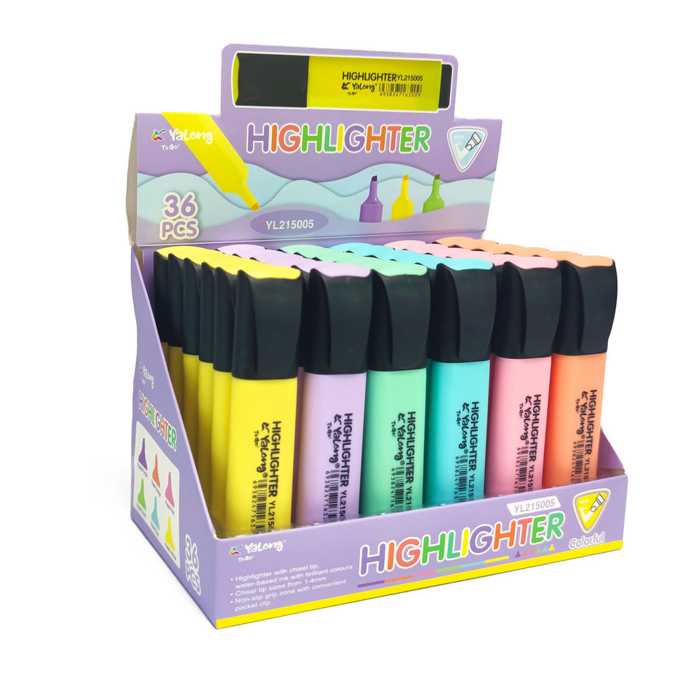 Highlighter Pen/Text Marker Highlighter Marker Pen 6 Colors/Set Macaron