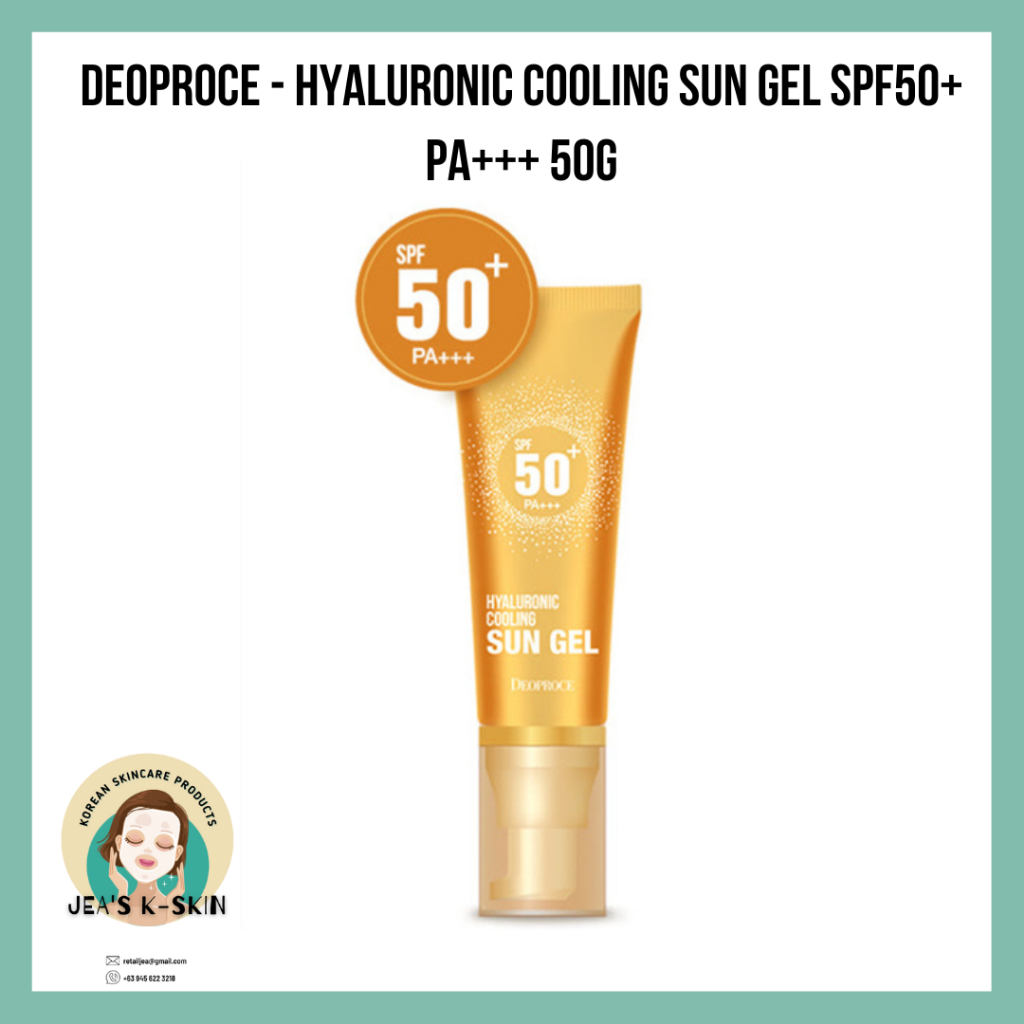 DEOPROCE - Hyaluronic Cooling Sun Gel SPF50+ PA+++ 50g | Shopee Philippines