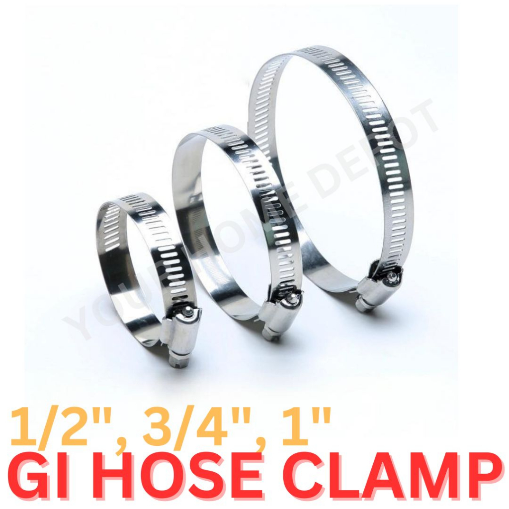 Galvanized GI Hose Clamp/Pipe Clip/Pipe Clamp/Tube Fastener 1/2", 3/4