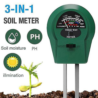 Soil Moisture Meter, Plant Moisture Monitor for Garden, Lawn, Farm, Indoor and Outdoor, Green, No Battery Required