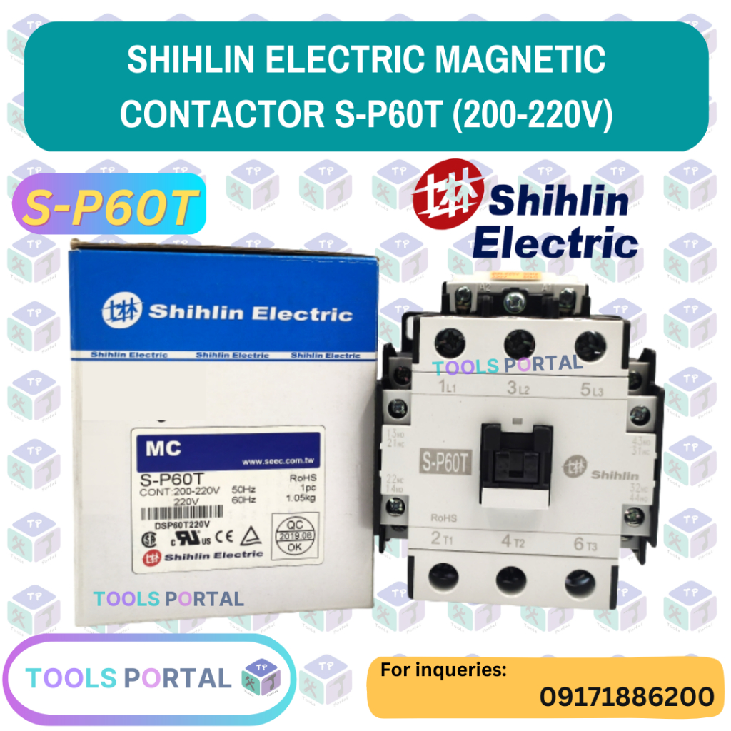Shihlin Electric Contactor SP60T 220V (60Hz) Shopee Philippines