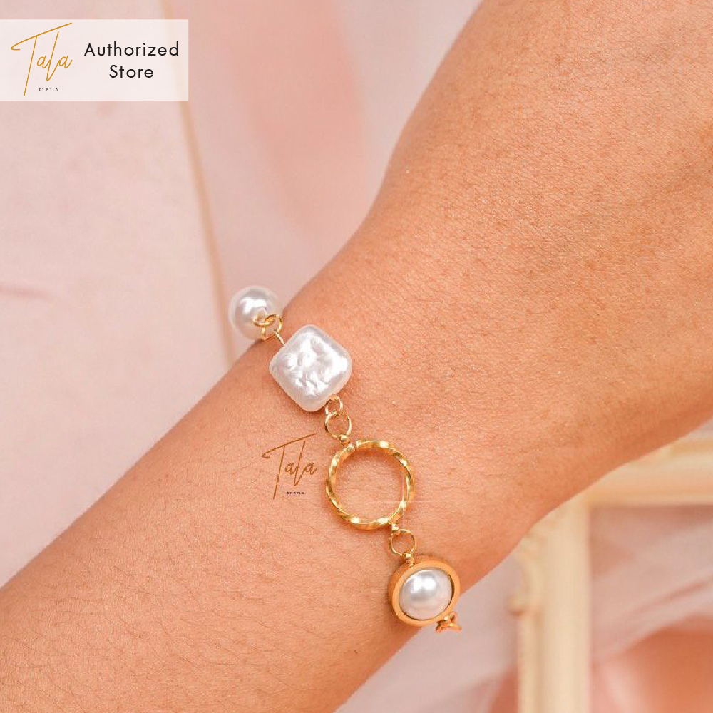 TALA by Kyla Pearl Candy Bracelet Stainless Steel Hypoallergenic with