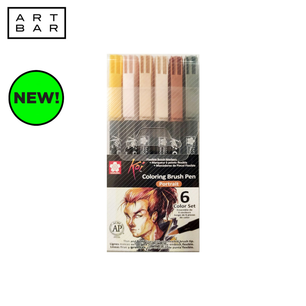 Sakura Koi Coloring Brush Pen Portrait Set Of 6 - Art Bar PH | Shopee ...