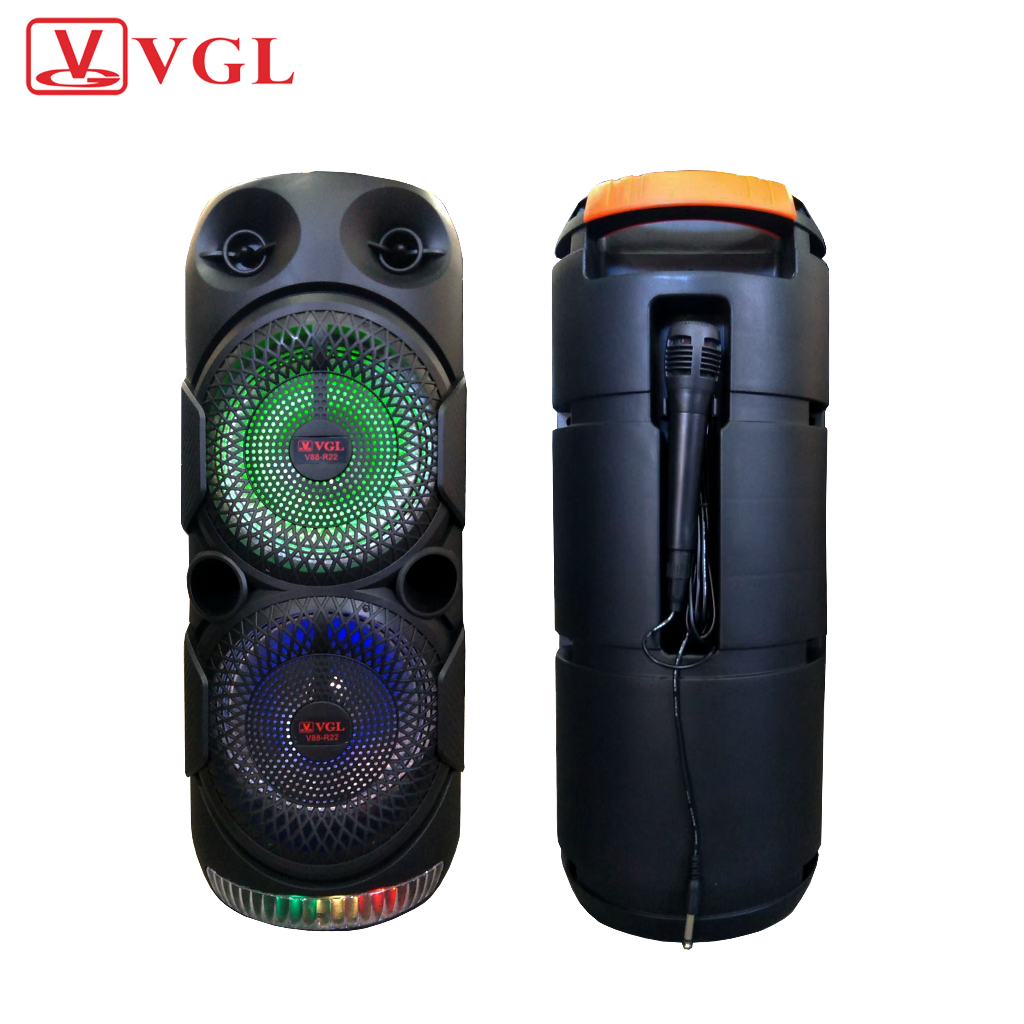 VGL RECHARGEABLE BLUETOOTH SPEAKER WITH FREE MICROPHONE AND USB ( V88 ...