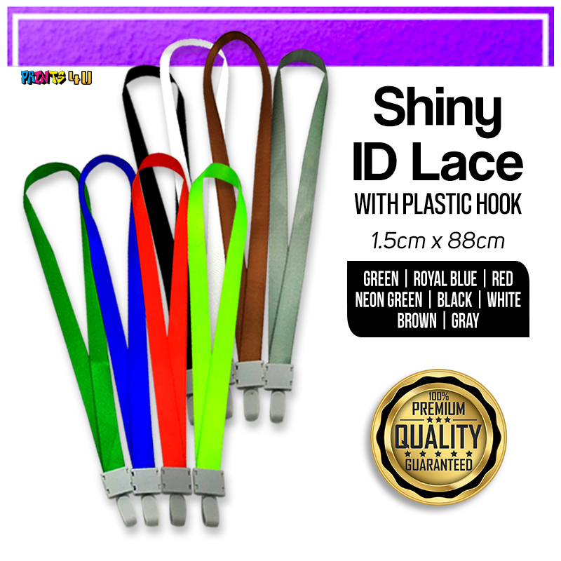 5pcs Stripe Id Lace With Aluminum Casing Plastic Hook & Shiny 1.5cm ...
