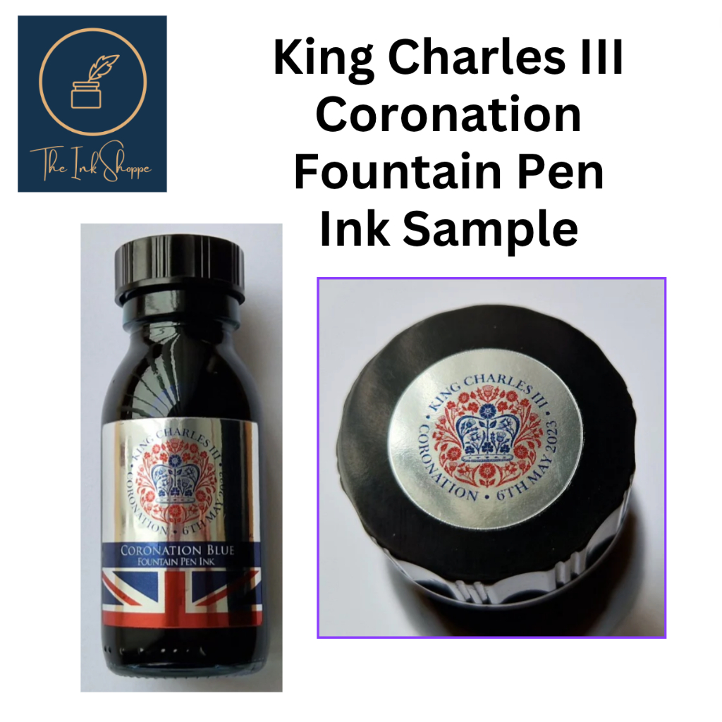 Niche Pens King Charles III Coronation Fountain Pen INK SAMPLE (3ml ...