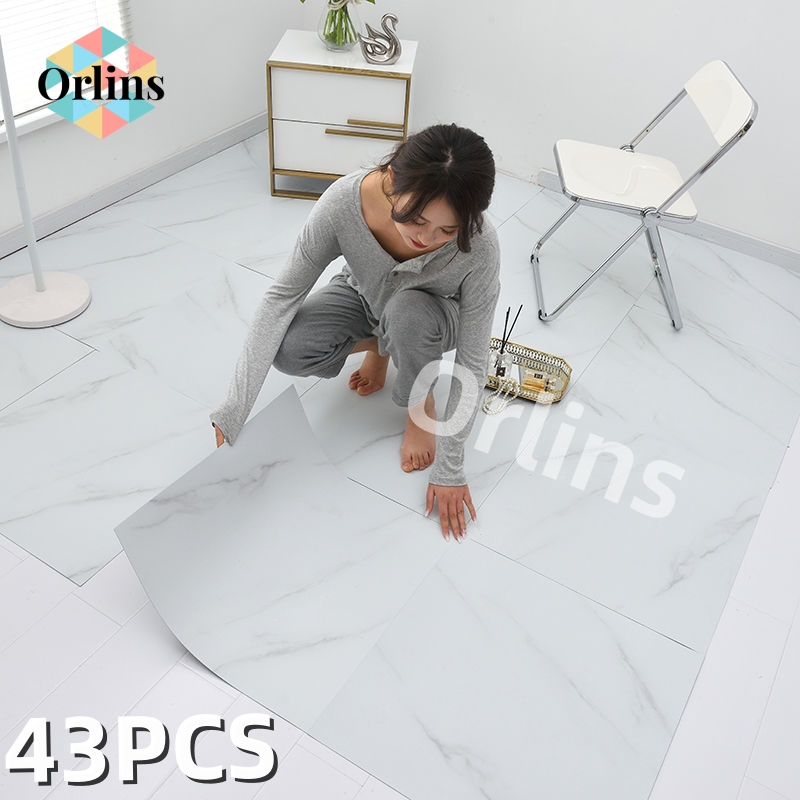 45X45 CM Marble Vinyl tiles Floor Stickers Self Adhesive waterproof