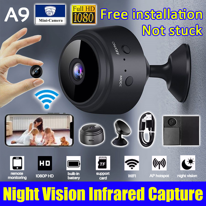 No Required A9 1080P HD Home Security Camera cam Wifi Mini