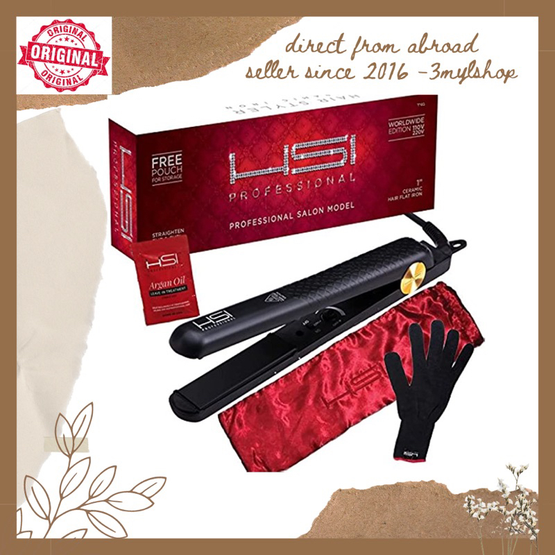 ONHAND HSI Professional Glider Ceramic Tourmaline Ionic Flat Iron