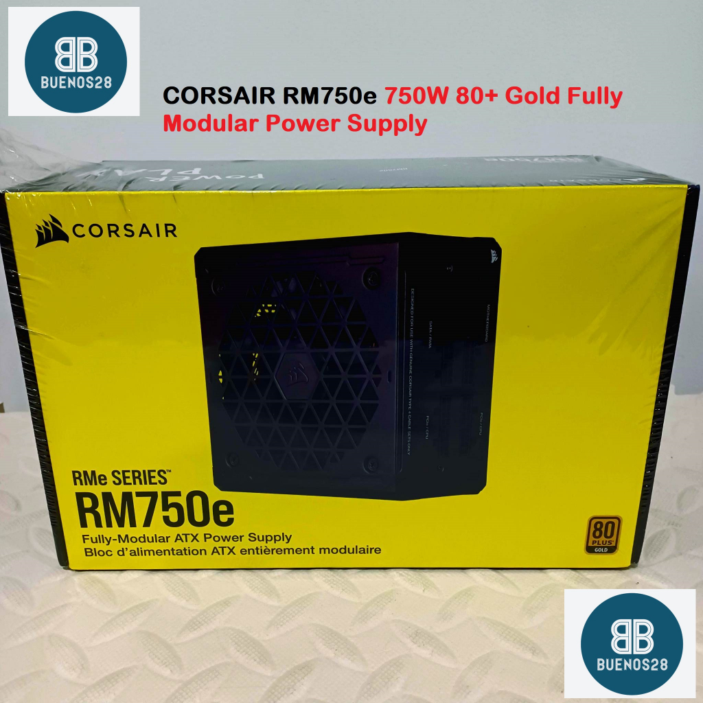 Corsair RM750e 750w, 80+ Gold UltraLow Noise Fully Modular ATX Power
