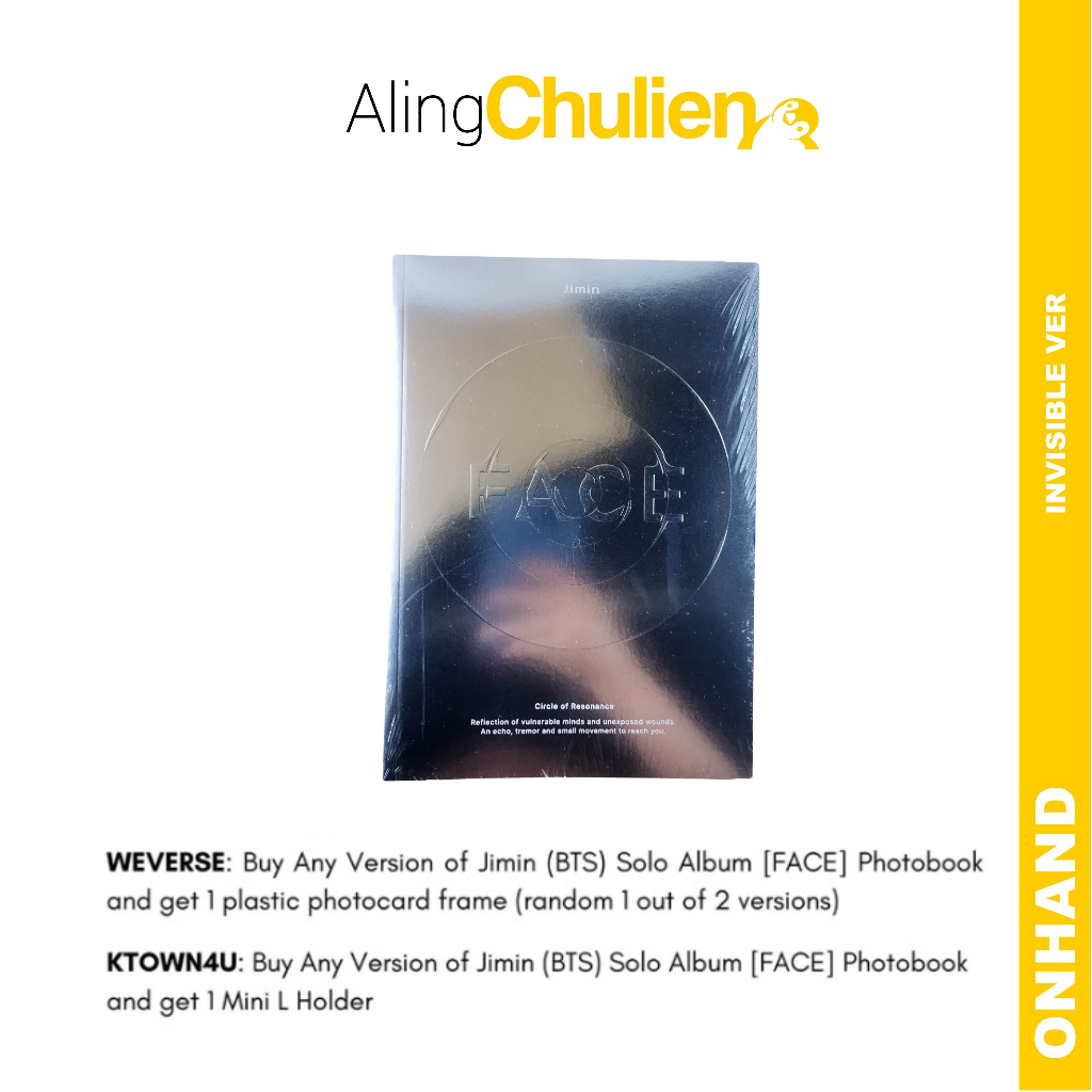 JIMIN Solo Album FACE WEVERSE SHOP EARLY BIRD POB Ktown4u BTS Shopee