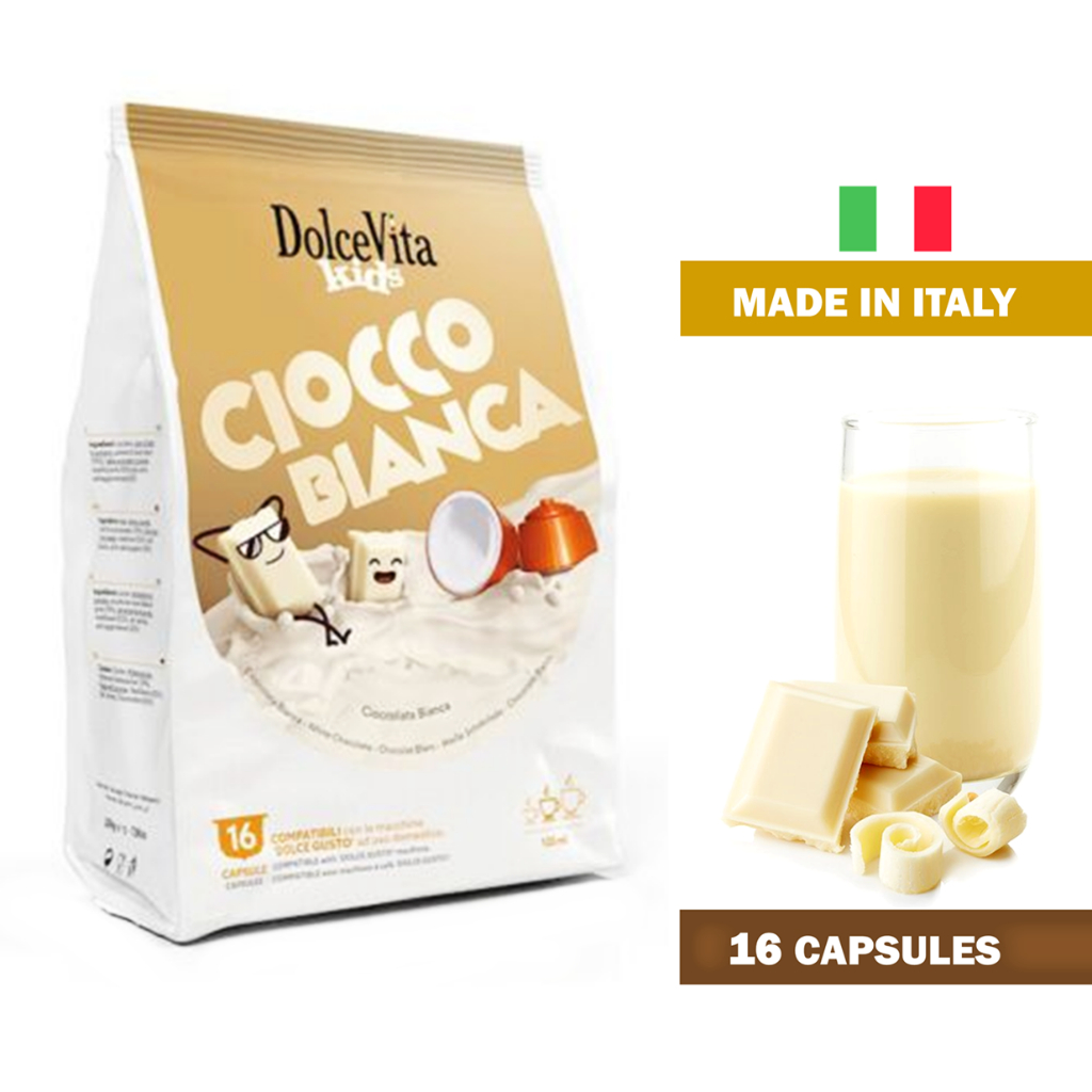 16 White Chocolate Dolce Gusto Capsules Made in Italy Shopee