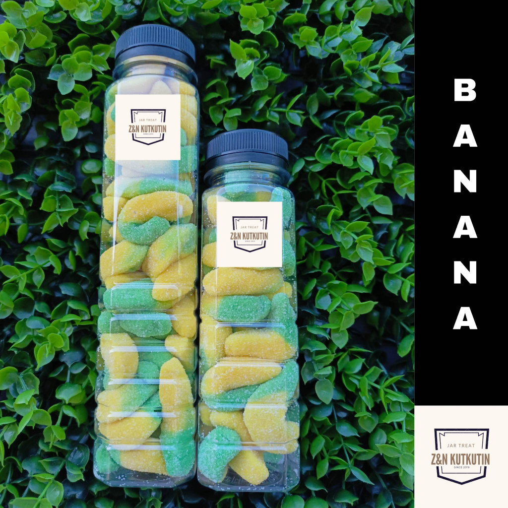 Gummy Banana In A 200ml And 300ml Jar Buy10get1free Shopee Philippines 0459