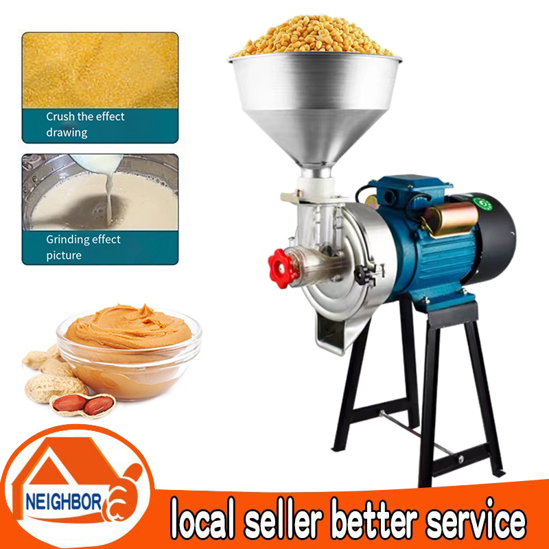 Wet and Dry Grinder 3HP Grinding Peanut Butter Heavy Duty Commercial Grinder Pure Copper Grinder