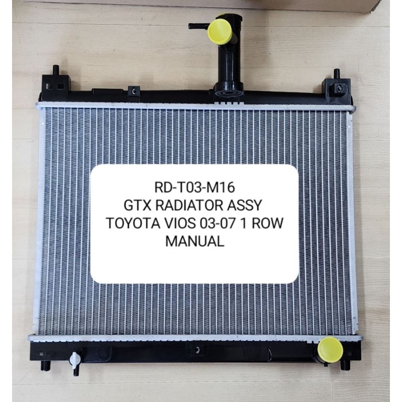 Radiator Assembly Toyota Vios (2003-2007)1 ROW (MANUAL) | Shopee ...